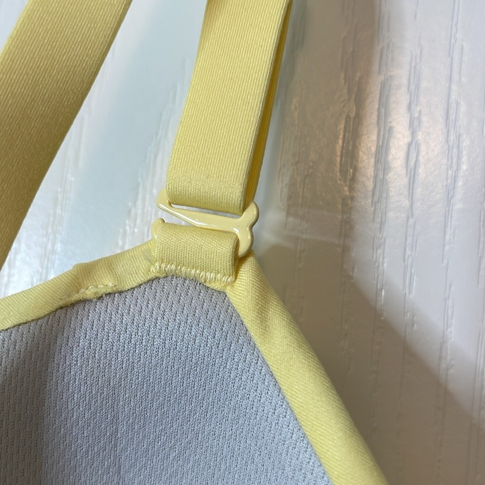 Adidas Yoga Studio Light Support Training Sports Bra Yellow Size 2X - Picture 13 of 16